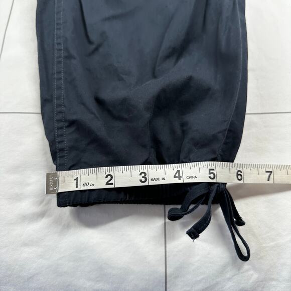 Abercrombie & Fitch Pants Women Large Black Jogger Cotton Baggy Ankle Drawstring - Picture 12 of 12